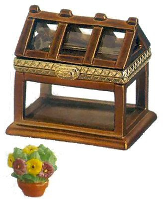 Midwest of Cannon Falls Conservatory PHB White Porcelain Hinged Trinket Box
