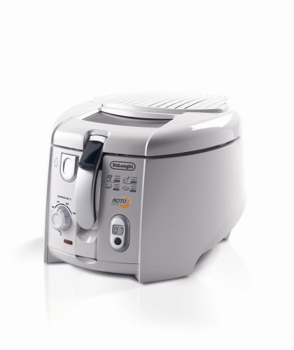 De'Longhi F28533 Rotofry Friggitrice Elettrica Rotante, Colore Bianco