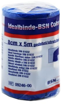 Idealbinde Color 5 m x 8 cm, blau,in Zellglas, 1 St