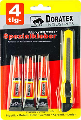 Special Glue 3-Pack + Knife Superglue Adhesive Glue