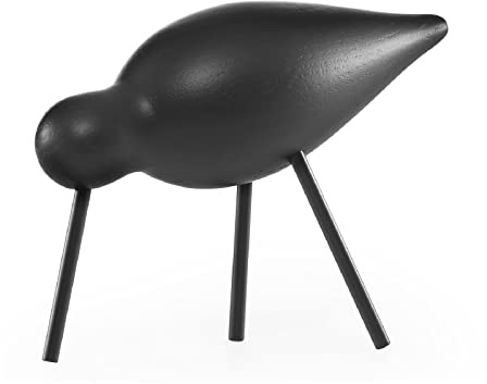 Normann Copenhagen 100170 Deko-Vogel, Holz, Schwarz, 15 x 5.5 x 11 cm, 1 Einheiten