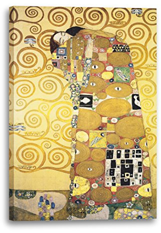 Printed Paintings Leinwand (60x80cm): Gustav Klimt - Die Umarmung (1909)