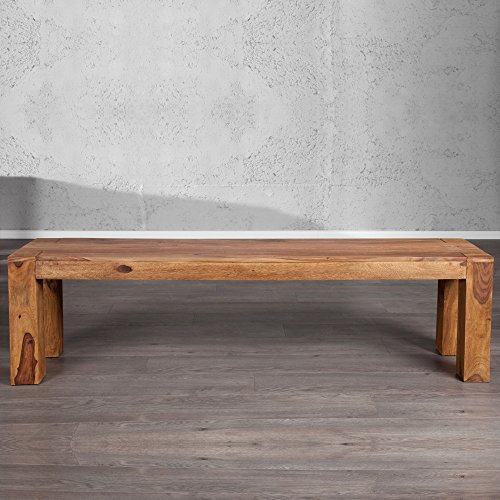 cagü Sitzbank Salem aus Sheesham massiv Holz 160cm