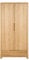 Julian Bowen Curve 2 Door 1 Drawer Wardrobe - Oak Wardrobes