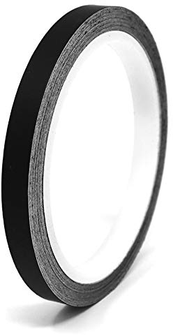 Finest Folia 10 Meter (0,79€/Meter) Matt Zierstreifen Auto Motorrad Boot Modellbau Basteln DIY Deko Dekorstreifen Seitenstreifen Klebestreifen (Schwarz Matt, 8mm Breite)