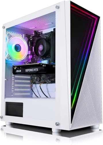 ADMI Gaming PC • Intel Core i5 14400F • Nvidia RTX 4060 8GB GDDR6 • 16GB RAM 3200MHz • 1TB NVME SSD • 550W PSU • White Infinity RGB Gaming PC Case • Wifi • Windows 11