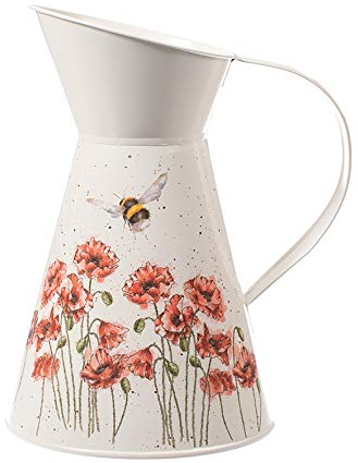 Wrendale entwirft Mohnblumen und Bienen-Blumen-Zinn-Krug