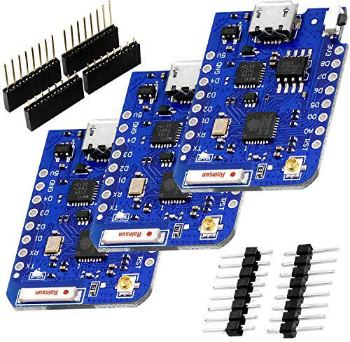 AZDelivery 3 x D1 Mini Pro ESP8266 ESP-8266EX CP2104 WiFi Entwicklung Board kompatibel mit Arduino inklusive E-Book!