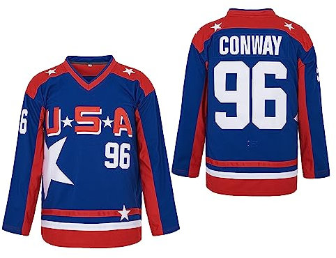 Charlie Conway Mighty Ducks Team USA Movie Hockey Jersey #96