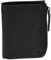 Herren Geldbörse von Branco - RFID sicher, Portemonnaie Brieftasche Geldbeutel Wiener Schachtel mit umlaufendem Reißverschluss - feines echtes Leder (Schwarz) - präsentiert von ZMOKA®