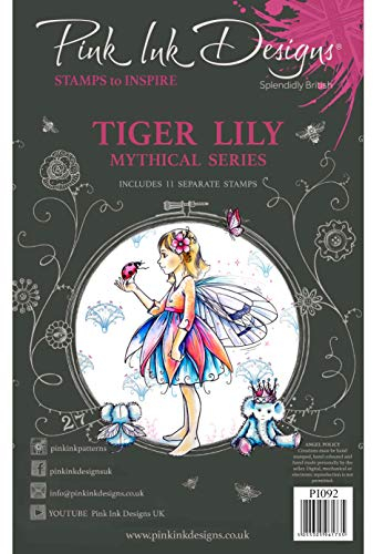 Pink Ink Designs Tiger Lily-Clear Stempel-Set, A5