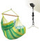 LA SIESTA®- Habana Hängesessel Comfort Size + Befestigungsset für Entspannung & Stil: 360° Drehgelenk, hochwertiges Bambusholz - GOTS-zertifizierte Baumwolle. Ideal als Geschenk (Jungle)