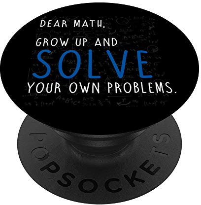 Drôle Scientifique Mathématicien Science Mathématiques PopSockets PopGrip - Support et Grip pour Smartphone/Tablette avec un Top Interchangeable