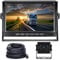 Hodozzy Kit Caméra de Recul pour Voiture avec Écran LCD 7 Pouces Moniteur et Caméra Vision Nocturne Étanche IP 69, Filaire Caméra Recul pour Camping Car, Camions, Remorques (12V-24V) avec 15m Câble
