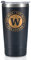 Onebttl The Man The Myth The Legend Mug with Initials, Monogrammed Stainless Steel Travel Tumbler for Men, Funny Personalised Coffee Cup, Custom Birthday Christmas Gifts for Him, 590 ml, W
