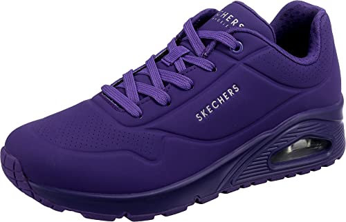 Skechers Femme Uno Night Shades Basket, Violet Clair, 36 EU
