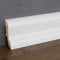 PROVISTON | Sockelleiste | Abgerundetes Profil | 20 x 40 x 2500 mm | MDF foliert | Weiß | annährend RAL 9016 | Fußleiste | 2.5 Meter