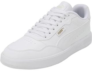PUMA Herren Court Ultra LITE Sneaker White White Gold41 EU