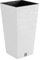Prosperplast Furu Collection 24 x 24 x 45 cm White Flower Pot with Tank Capacity 7.5 L, 7,5 L