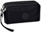 BEAUTYBIGBANG Porte-monnaie multifonction pour femme avec fermeture éclair à 3 couches pour clés, cartes, téléphone, pièces de monnaie, monnaie, portefeuille, Noir