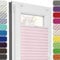 Estika Plissee ohne Bohren, Premium Klemmfix - 100cm Breite x 120cm Höhe - Rosa - Metal Plisseehalter ohne Bohren, Modern Sichtschutz für Fenster, Jalousien Fenster für innen