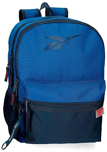 Reebok Atlantic Schulrucksack Blau 30x40x12 cm Polyester 14,4L
