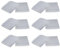 Pastlla 12 Pcs Plastic Caster Cups Furniture Carpet Protectors Carpet Protector Spiked Caster Cups Furniture Cup Furniture Leg Carpet Protectors for Sofas Tables Chairs, Square Transparent