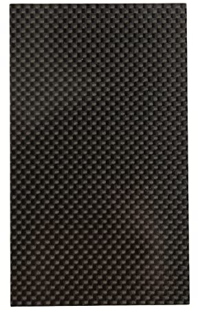 TOPINCN Placa de Fibra de Carbono, Hojas de Fibra de Carbono de Alta Resistencia a la Tracción Sarga de Hoja de Fibra de Carbono de Superficie Brillante para Modelo (75 * 125 * 2,0mm)