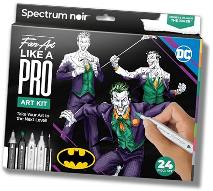 Spectrum Noir Pro Fan Art Set - 24-teilig - The Joker