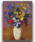 OKRA Van Gogh Wandkunst, Vase mit Blumen, Poster, weltberühmte Ölgemälde, Reproduktion von Stillleben, coole Heimdekoration für Schlafzimmer, Hotel, Flur, ungerahmt (30 x 40 cm)