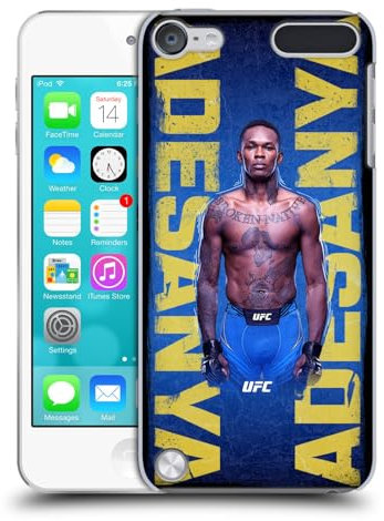 Head Case Designs Offizielle UFC Posterisiert Israel Adesanya Harte Rueckseiten Handyhülle Hülle Huelle kompatibel mit Apple iPod Touch 5G 5th Gen
