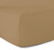 Drap-Housse 100% Coton 57 Fils - Ocre - 90 x 190 cm - Bonnet 30 cm