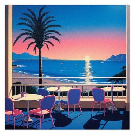 AAVEDA Hiroshi Nagai 15 Leinwand-Poster, Schlafzimmer-Dekor, Sportlandschaft, Büro, Raumdekoration, Geschenk, ungerahmt, 30 x 30 cm