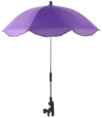 Parasol Poussette Bébé Universelle, Ombrelle Poussette Universelle Anti UV, Parasol Poussette Bébé Universelle, Parapluie Poussette, Ombrelle Poussette Bébé Confort pour Extérieur Plage Jardin