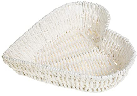 KICHOUSE Herzförmiges Aufbewahrungstablett Aus Hochwertigem Material Stabiler Dekorativer Obstkorb Für Snacks Süßigkeiten Und Kleine Gegenstände Kompakt Für Küche Wohnzimmer Und Esszimmer