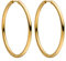 PURELEI® Echo Ohrringe, (Gold, Silber, Rosegold), Wasserfeste Ohrringe für Damen, Creolen aus Edelstahl, Geschenk für Frauen, 40mm Durchmesser (Gold)
