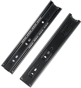 2 Stück Schubladenschienen 10 Zoll/12 Zoll/14Zoll, Schwerlastauszug, Schienen für Schubladen, Schubladenauszüge mit Kugelgelagerten Schubladenauszug, Falten Vollauszug Seitenmontage (10 Zoll (250mm))