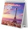 Grupo Erik Kalender 2025 Tischkalender Paris Kalender 2025 Familienplaner Tischkalender 2025 zum Aufstellen 20 x 17 cm Jahreskalender 2025, Orange