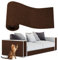 ENONCI Alfombrilla para rascar gatos, protectores de arañazos autoadhesivos para sofá, alfombras y muebles, protector de sofá reutilizable (marrón, 15.7 x 78.7 pulgadas)