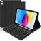 Coque Clavier pour iPad 10ème Génération 10.9 Pouces 2022/11ème Génération 11 Pouces 2025, Étui pour Clavier Bluetooth Magnétique avec Porte Crayon, AZERTY Layout Clavier pour iPad 11/10 Gén -Noir