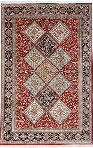 Nain Trading Kaschmir Reine Seide 184x290 Handgeknüpft Orientteppich Teppich Seide Indien