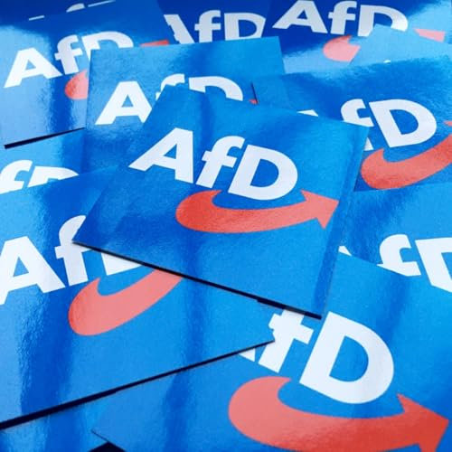 AFD Logo Aufkleber, 10 Stück 7,4 cm Alternative für Deutschland Heimat Freiheit