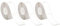 3 Rollen Klebeband für Etiketten - Selbstklebend Label, Thermoetiketten Klebeband für Etikettierer P15/P11/P12/D30/D35,B100,12 mm × 40 mm, 160 Etiketten/Rolle