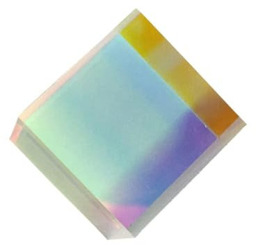 JEWEDECO Optisches Prisma RGB Dispersion Würfel 10x10x10mm Für Physikunterricht Dekoration Und Künstlerische Anwendungen Experimentiermodell Und Fotografie Zubehör
