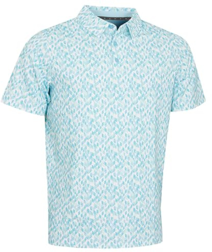 Callaway Golf Mens Kaleidoscope Chev Moisture Wicking Golf Polo Shirt