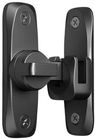 Chiavistello per cancello resistente, in lega di alluminio, hardware antifurto, chiavistello per porta a battente a 90°/180° per cancello, fienile, garage, giardino, recinzione, capannone, finestra