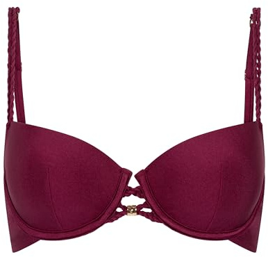 HUNKEMÖLLER Marrakech Wattiertes Bügel-Bikinioberteil - Beaujolais - 70B
