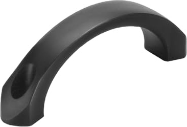 Rohde AG, Griffe, Haltegriffe, Tragegriffe, Kunststoffgriffe, Bügelgriffe, Kunststoff-Bügelgriffe, Industriegriffe, Maschinengriffe (Bohrabstand: A=140mm, Länge: B=177mm, mit Kappen)