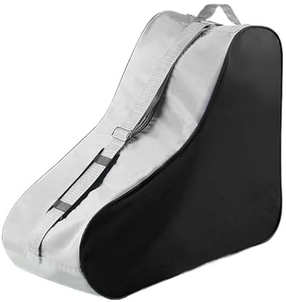 Naqqios Eislauftasche – Rucksack mit verstellbarem Schultergurt, mit Reißverschluss, Oxford-Stoff für Eiskunstlauf, für Mädchen und