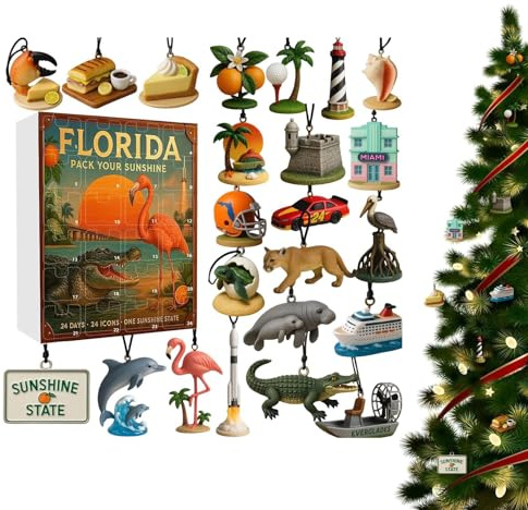 Weihnachtskalender, Adventskalender, 2D-Acryl-Dekorationen, 24 Tage Countdown-Figuren 2025, für Zuhause, Spielzimmer, Türgriff, Auto, Innenausstattung, Party